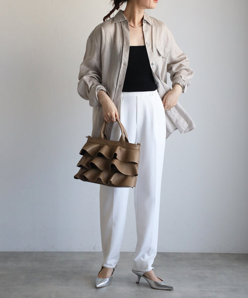 【雑誌掲載・ショップチャンネルOA商品】2WAYフリルハンドバッグ 12-1162